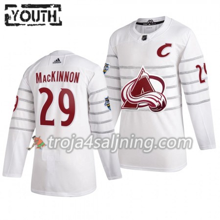Colorado Avalanche tröja Nathan MacKinnon 29 Vit Adidas 2020 All-Star Authentic - NHL Tröjor Barn